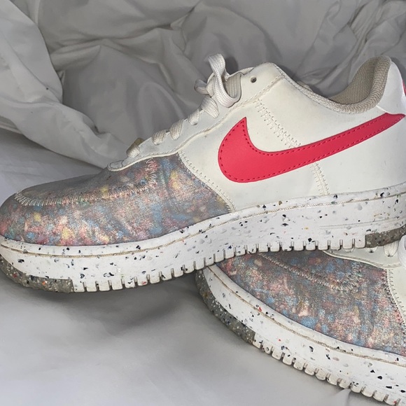 Recycle pink, white, and grey Air Force 1 - Picture 1 of 9